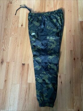 Nike Kids Camo Joggers - Green/Black